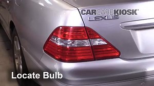 Rear Turn Signal Replacement on a 2005 Lexus LS430 4.3L V8