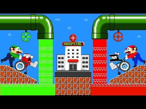 Mario Hospital: Mario and Luigi Takes Alphabet Lore to the Hospital in MAZE | Game Animation