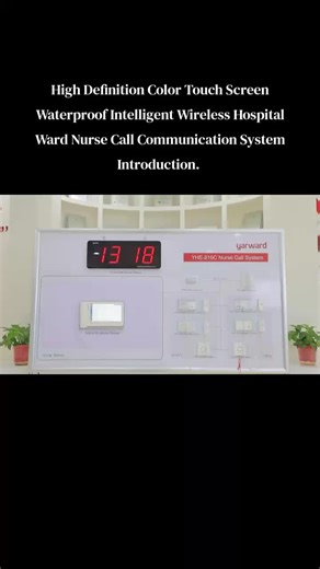 251912160101/ 251953858003. ORDER US High Resolution Color Touch Screen Waterproof Intelligent Wireless Hospital Ward Nurse Call Communication System :- ● Brand Yarward ● Model YHE 997S Series ● Made in China A) Technical Specification:- * 10.1 inch High Resolution Color Touch Screen * Operating ambient temperature0-40℃ * Extension networking mode TWO-BUS (two-bus system) * Extension power supply mode Centralized * Power supply DC36-48V * Maximum power consumption of the host 350W * Maximum pow