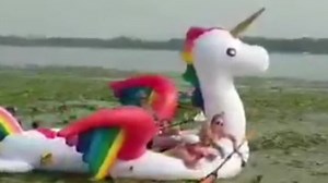 Women’s rescue on a unicorn goes viral | CNN