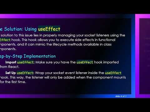 Properly Binding socket.on Method in React Functional Components