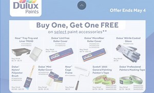 [Dulux] Dulux paints 2 for 1 promo is back until May 4 also includes /  Dulux paint accessories - RedFlagDeals.com Forums