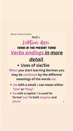 German has only ONE present tense — learn how it means both simple and continuous! 🇩🇪#subscribe