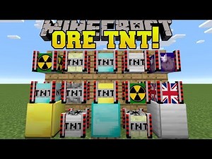 Minecraft: ORE TNT!!! (DIAMOND TNT, EXPLOSIVE BARRELS, & MORE!) Mod Showcase