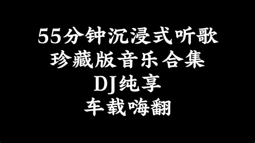 55分钟沉浸式听歌｜珍藏版音乐合集｜DJ纯享｜车载嗨翻#DJ#车载音乐#音乐种草计划