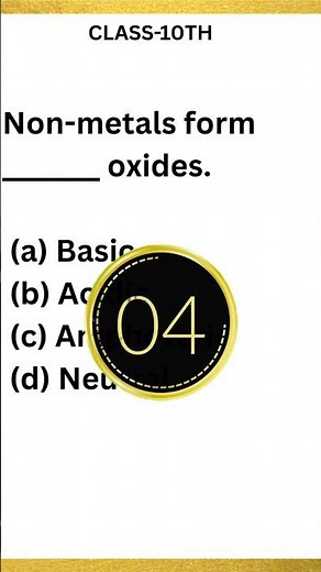 Science Challenge 2025 ⚡| Class 10 Chapter 2 MCQs | NCERT Explained Fast #quiz #mcqncert #shorts #yt