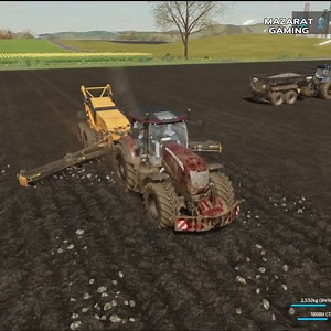 49K views · 438 reactions | Stone picker machine. 直 #Plowing #StonePicking #FarmingSimulator22 #Tractor #McCormick #Plow #Farming #FS22 #FS2022 #Game | Mazarat Gaming | Facebook