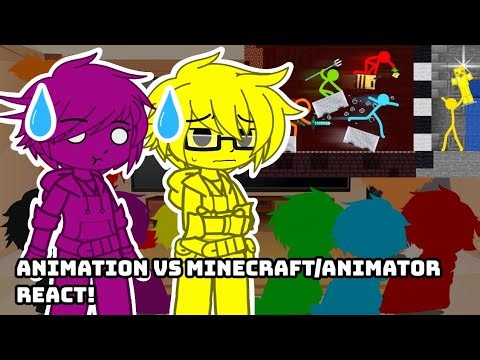 Animation vs Minecraft/Animator react to Animation vs Minecraft Ep 31 // AvM/AvA // GCRV