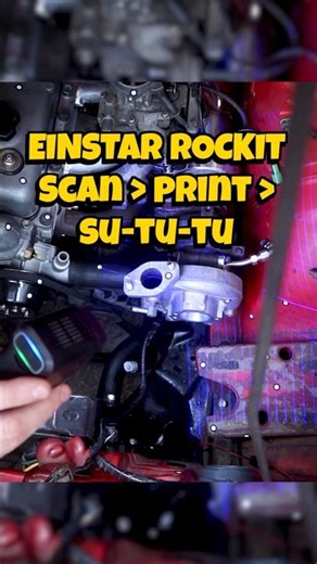 3D Scanning with the Einstar Rockit - DIY turbo setup and some custom 3D printed intake components