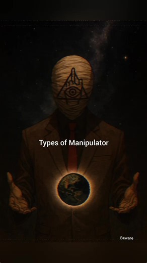 Types of Manipulator: 1. Relationship Manipulators - These target emotions, attachment, and intimacy. • Emotional Manipulator Uses guilt, fear, or sympathy to control you. • Love Bomber Overwhelms with affection to create dependence. • Gaslighter Makes you doubt your reality or sanity. • Passive-Aggressive Manipulator Uses silence, avoidance, or indirect hostility. • Narcissistic Manipulator Controls through self-centeredness, entitlement, and charm. 2. Social Manipulators - These operate in soc