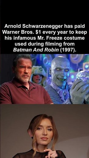 Arnold Schwarzenegger has paid Warner Bros. $1 every year to keep his infamous Mr. Freeze costume