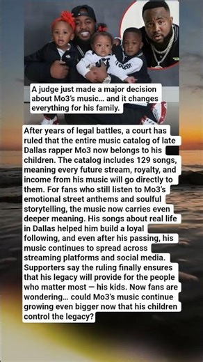 Judge Rules Mo3’s 129 Songs Now Belong to His Children