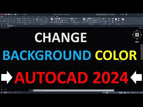 How to change background color of AutoCAD 2024
