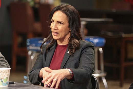 Minnesota governor hopeful Lisa Demuth focuses on fraud while visiting Moorhead