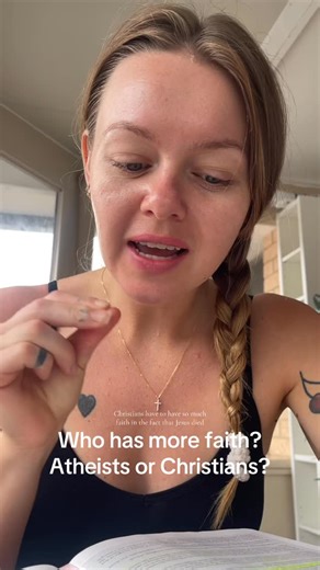 Holly Knowles on Instagram: "It just seems easier to me to believe we have a creator rather than nothing created nothing then we go back to nothing???? #Atheist #faith #Christianity"