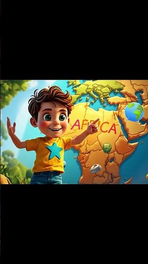 🗺️ Sing the Continent Song with Leo! Fun Geography for Kids 🌎 #Shorts