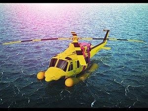 Helicopter Safety Training Animation For Offshore Crew Change & Emergency Landing on Water