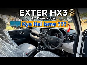 Hyundai EXTER Facelift HX3 2026 🔥 2nd Base Model @6.23 Lakh | Touchscreen + Full Details!