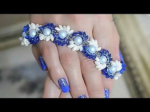 Very beautiful handmade bracelet. Beading. How to make a Long Magatama Miuki Beaded Bracelet