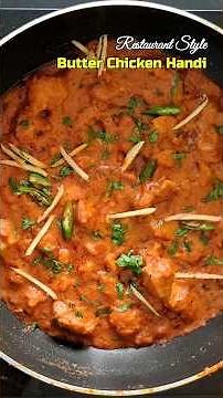 Restaurant Style Chicken Handi 🍗🐓 | Butter Chicken Handi Recipe #chickenhandi #shorts #foodie
