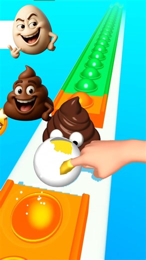 Again poop vs egg Funny gameplay 💩🥚🤣 #shorts #gaming