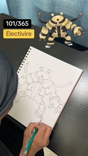 Drawing Electivire #drawing #pokemon #pokémon #sinnoh #madvillain #madlib #draw #pokemonart #artist