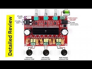 🔥 TPA3116D2 2.1 Class D Digital Audio Amplifier | Power, Features & DIY Setup Guide 🎶