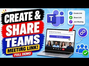 How To Create And Share Teams Meeting Link Full Demo