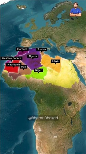 Sahara Desert | Geography through Maps | World Geography Mapping | Africa | Asia