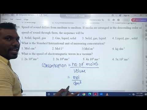 SI Unit of Concentration?