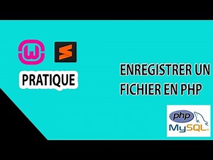 enregistrer un fichier en php-pratique