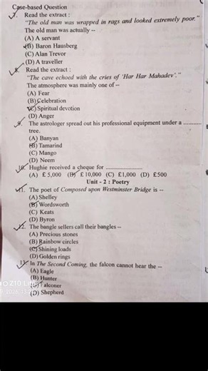 Class 11 1st Semester English Question Paper 2026