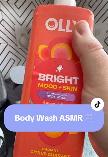 Body Wash ASMR 🧴🫧 #asmrsounds #olly #bodywash #whispering #tapping