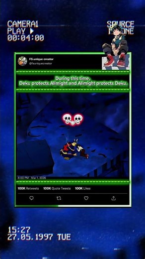During this time, Deku protects Allmight and Allmight protects Deku. #myheroacademia #deku #allmight