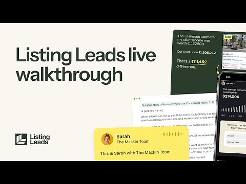 Complete Walkthrough of ListingLeads.com | Real Estate Marketing & Lead Generation Tools