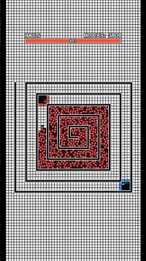 Bouncing Balls Chain Reaction in a Spiral Maze! Satisfying Physics Simulation