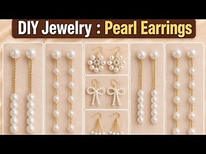 DIY Pearl Earrings | Easy & Stylish Jewelry Making Tutorial ✨
