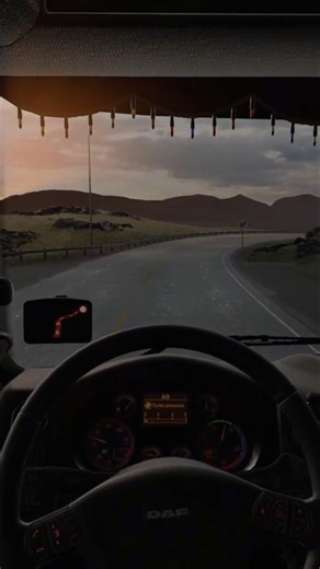 Relaxing Sunset Drive 🌅 | ETS 2 ASMR (T300 RS)