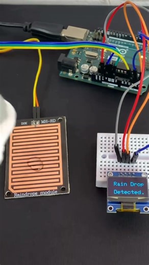 #Rain Detection with Arduino using Raindrops sensor#viralvideo #viralshorts#viralreels#