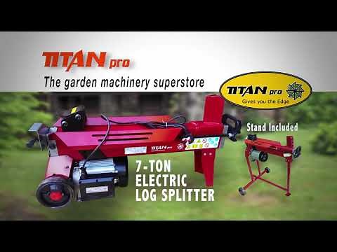 7 Ton Electric Log Splitter from Titan Pro