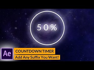 Create Your Own Countdown Timer in After Effects | Customize with Any Suffix!