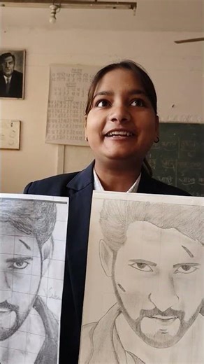 grid drawing of my student