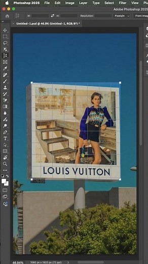 Fix Distorted Photos in Seconds! 🔥 | Photoshop Perspective Crop Tool #shorts