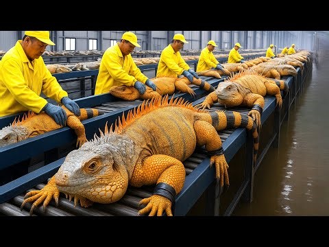 Huge! Giant Iguana Farm Generates Millions of Dollars a Year