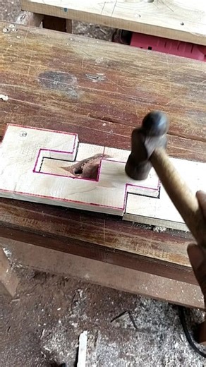 an easy way to cut using a jigsaw to make wood joints #diy #carpenters #tipstools #ptoject #fyp | Yulianto