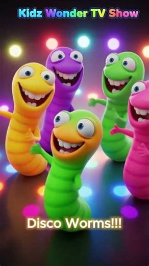 Funny Dancing Worms 🪱😂🎵 | Silly Worm Dance | Cute 3D Animation #shorts #funforkids
