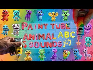 🌈 Color Tube ABC Animal Sounds Song 🎶 | Learn Colors & Alphabet | A to Z Safari 🐯