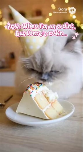 Cute Cat Eating Cake! 🍰🧁🎂 #catfunny #cutecatshorts #viralcatvideo