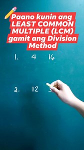 221K views · 3.5K reactions | Paano kunin ang Least Common Multiple(LCM) gamit ang Division Method #leastcommonmultiple #LCM #mathematics #unangmath #supporteducreators #supporteducators #learningmath #math | Unang Math | Facebook