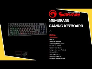 Marvo Scorpion K616A 3 Colour LED USB Gaming Keyboard Review